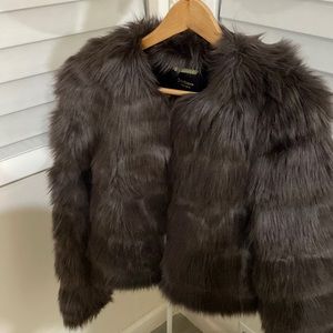 Juicy couture faux fur short jacket